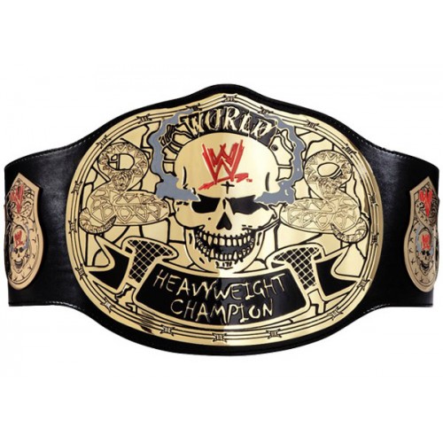 Heavy Weight Smoking Skull Championship Leather Belt