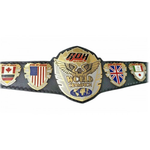 Ring Honor Wrestling Championship Leather Belt