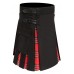Men's Hybrid Black Cotton & Irish Tartan Utility Kilt