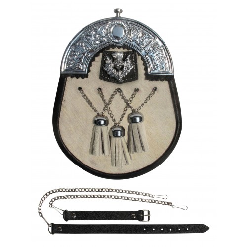 Full Dress Leather Sporran Bag Scottish highland