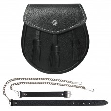 Leather Sporran Bag Scottish highland