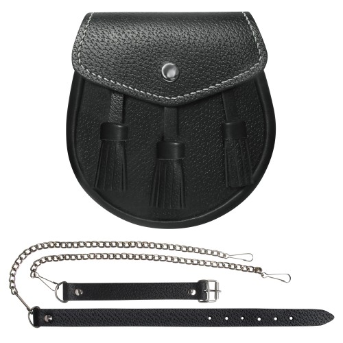 Leather Sporran Bag Scottish highland