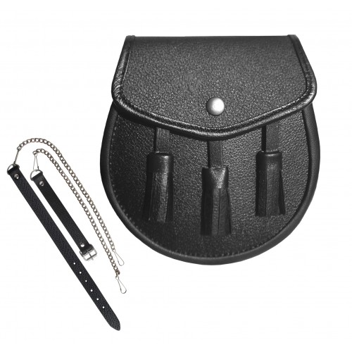 Leather Sporran Bag Scottish highland